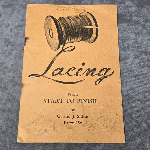 Vintage Instructional Leather Lacing From Start To Finish 1947 Stitch Guide Book - Picture 6 of 6